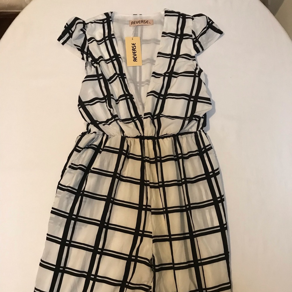 Black and White Jumpsuit